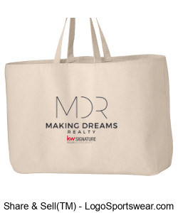 The MDR Jumbo Tote Bag Design Zoom