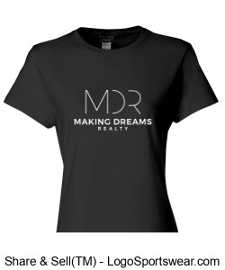 Hanes Ladies Cool Dri T-Shirt, 2 logos Design Zoom