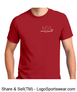 Gildan MDR Men's Cotton T-Shirt. 1 logo. Design Zoom